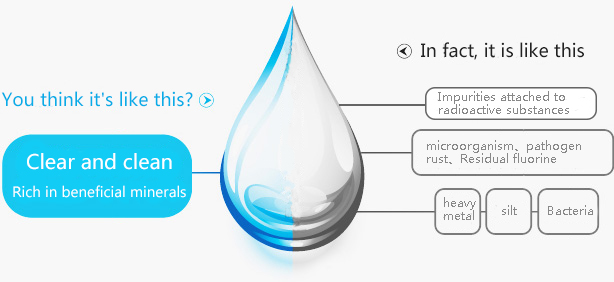 清澈干净富有有益矿物质